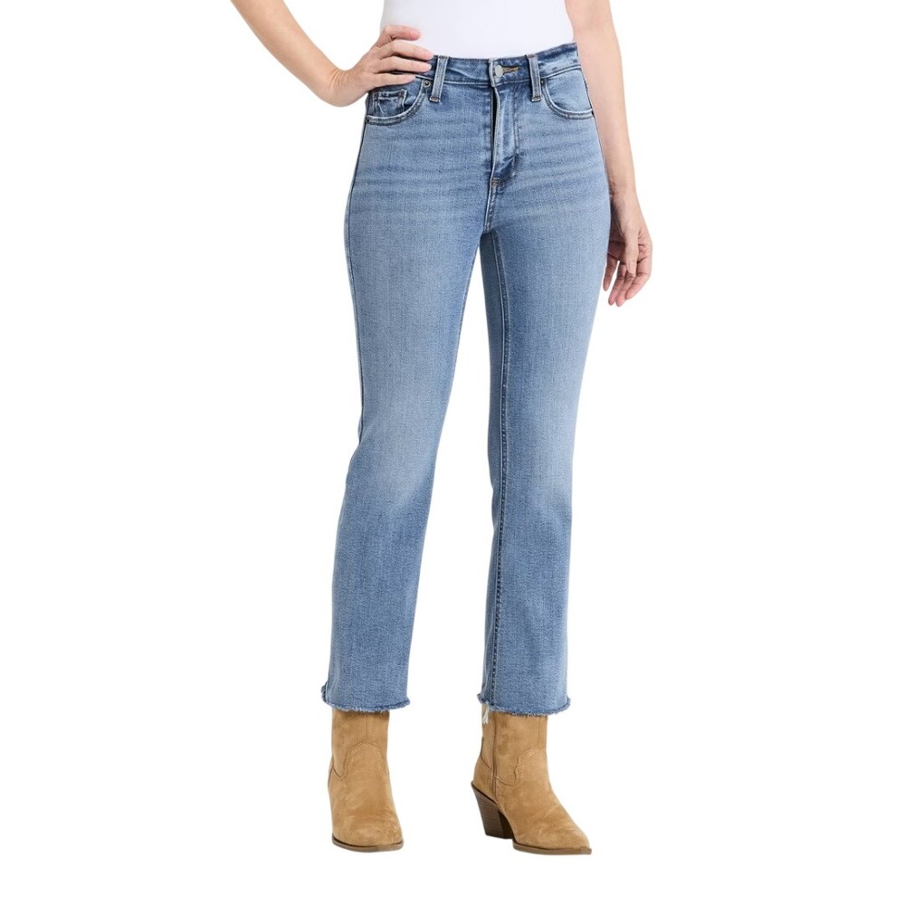 Universal Thread Women's Blue High Rise Kick Flare Bootcut Jeans Size 10 Long